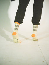 Load image into Gallery viewer, Two Striped Logo Sock - Gold
